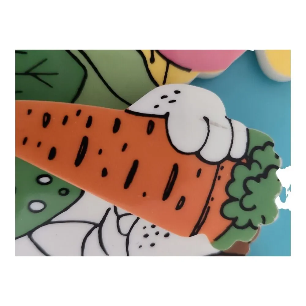 Vintage 1984 Gallery Originals Animal Rack racoon rabbit butterfly‎